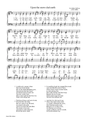 Upon the snow-clad earth