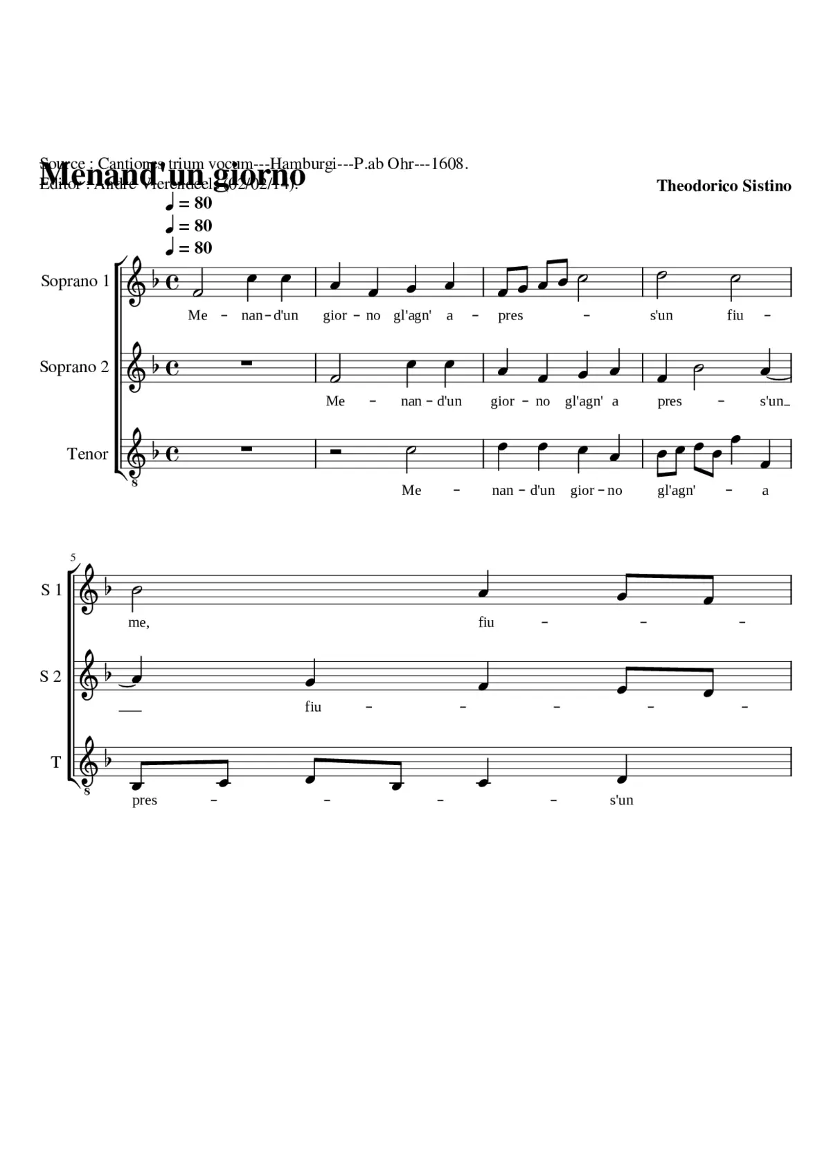 Menand' un giorno - Page 1