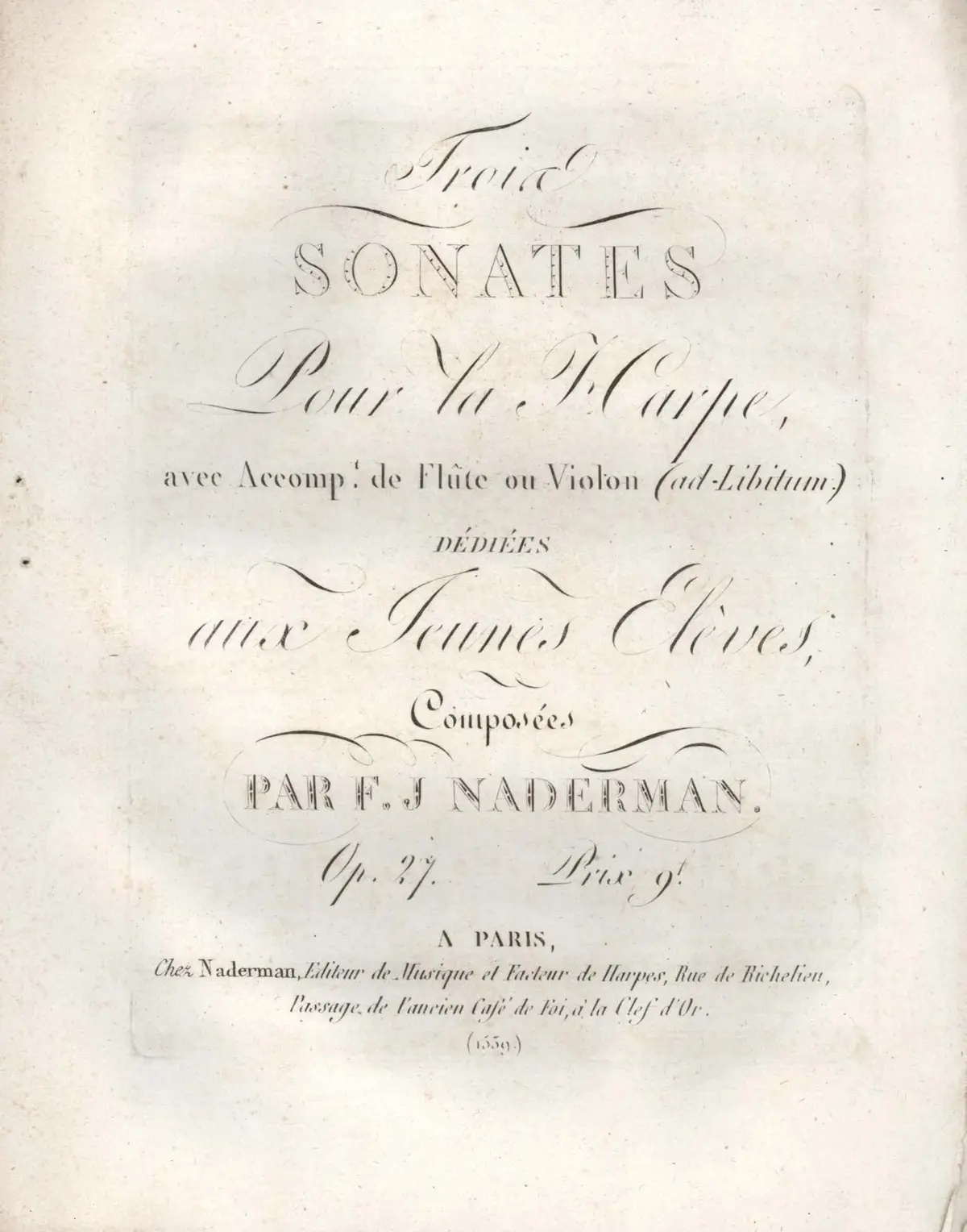 3 Harp Sonatas - Page 1