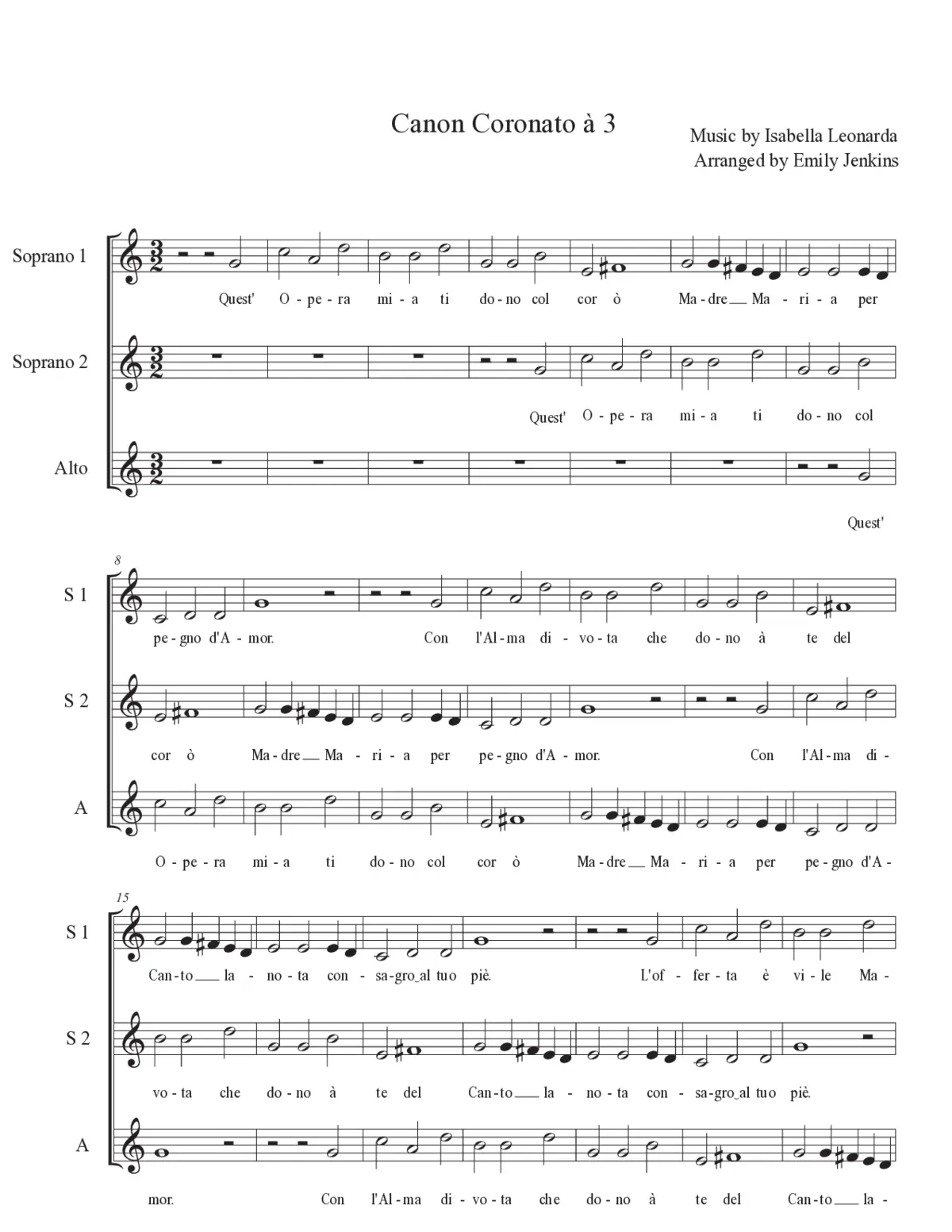 Canon Coronato à 3 - Page 1