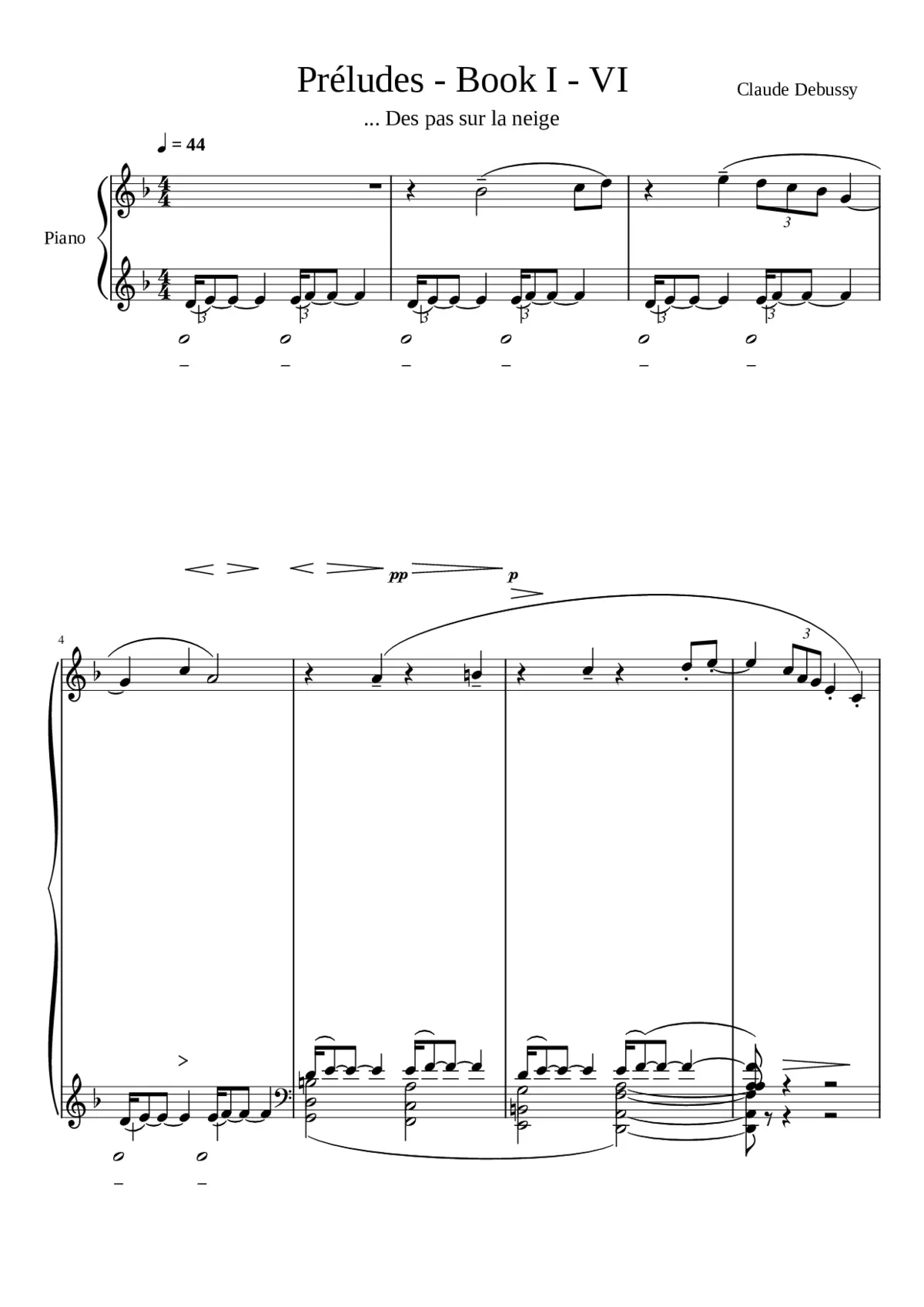 Préludes Livre 1 - Page 1