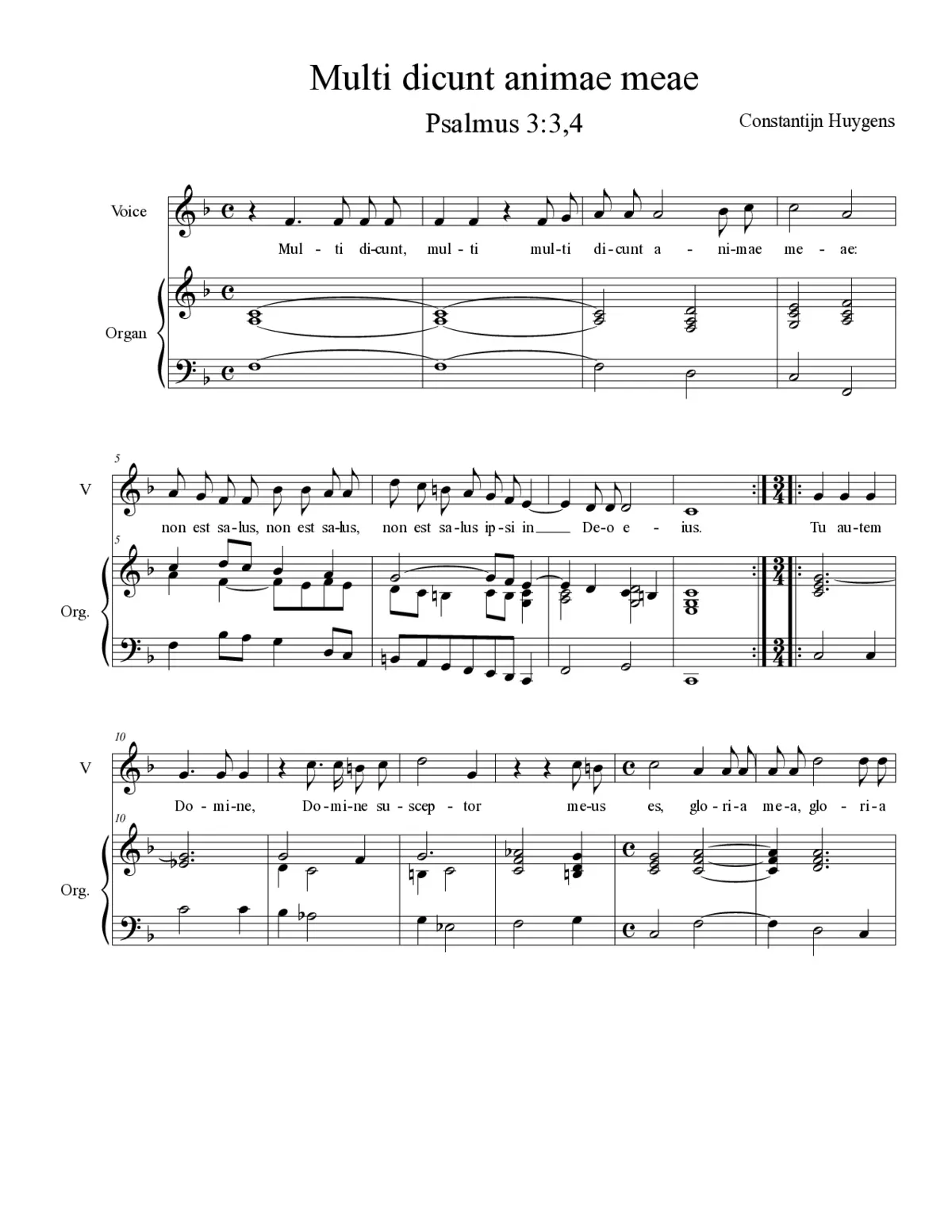 Multi dicunt animae meae - Page 1