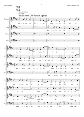 Musica est Dei donum optimi