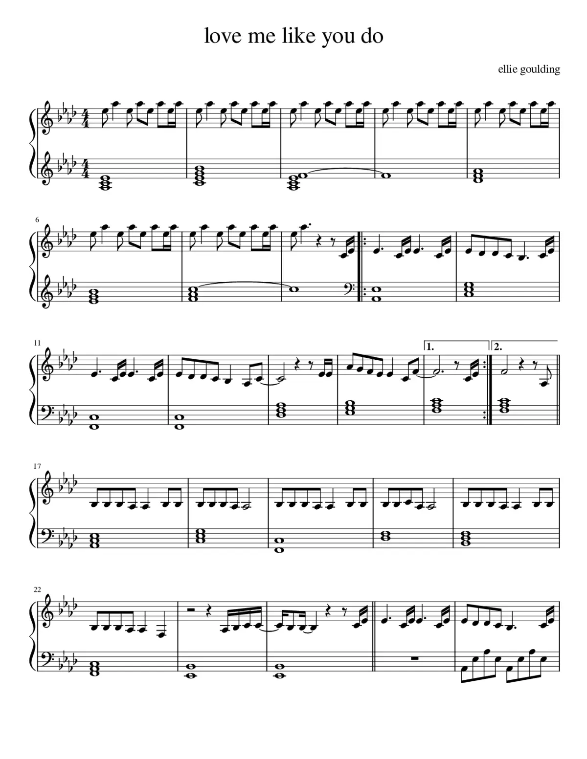 love me like you do - Page 1