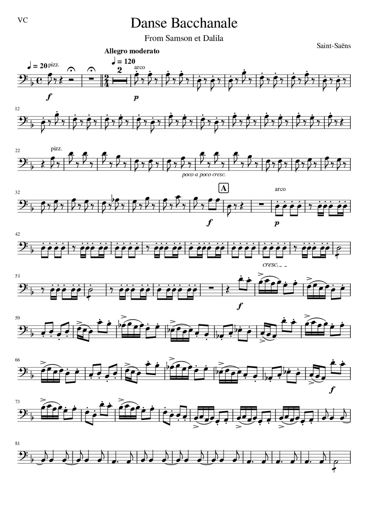 Samson et Dalila Op.47 - Page 1