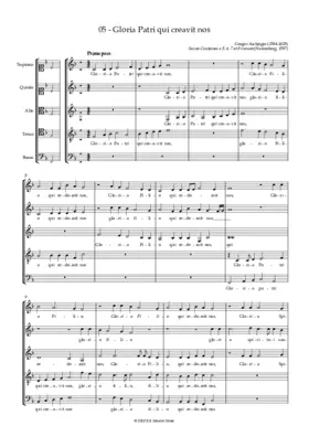 Gloria Patri qui creavit nos