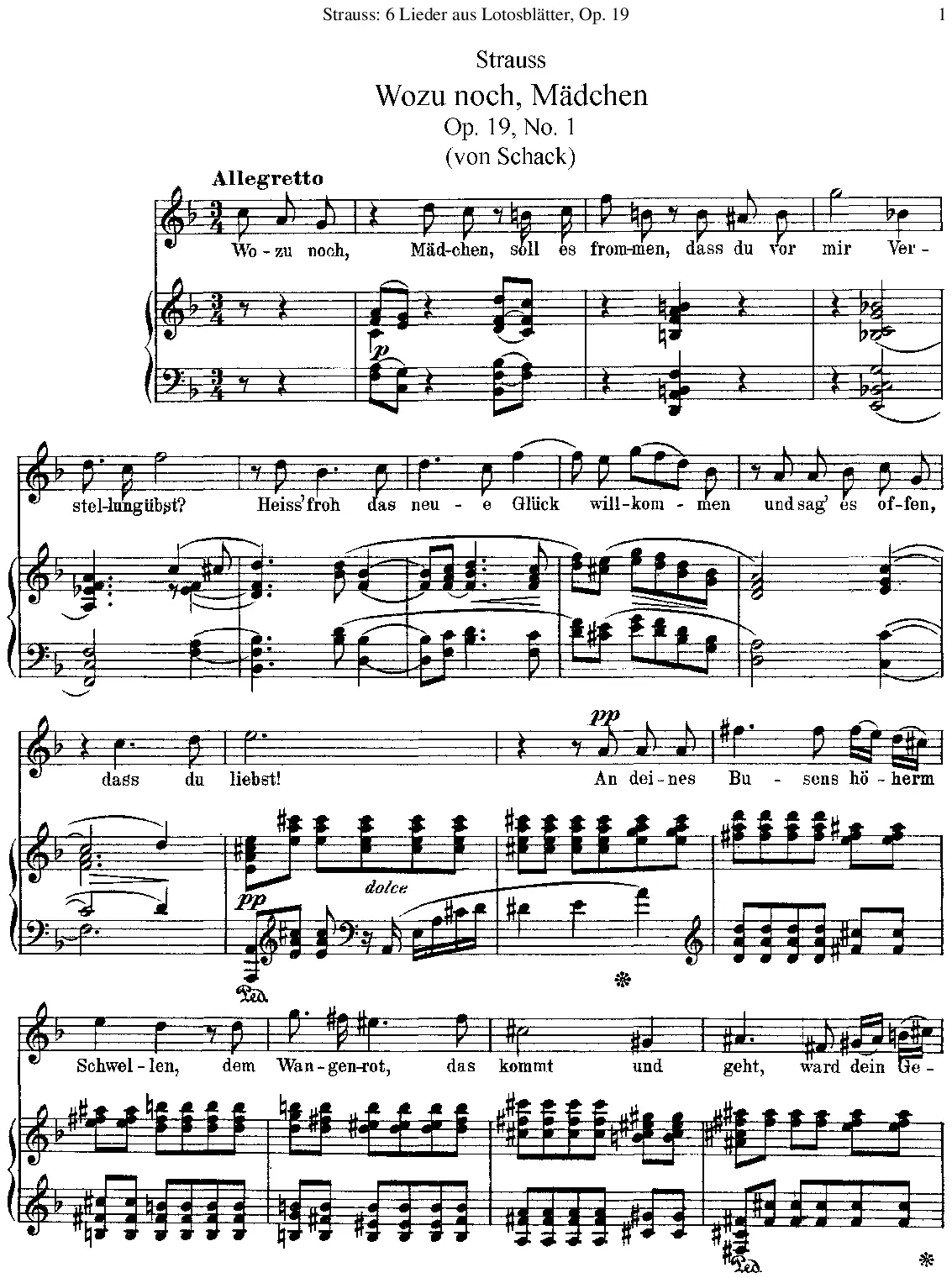 6 Lieder aus 'Lotosblätter' - Page 1