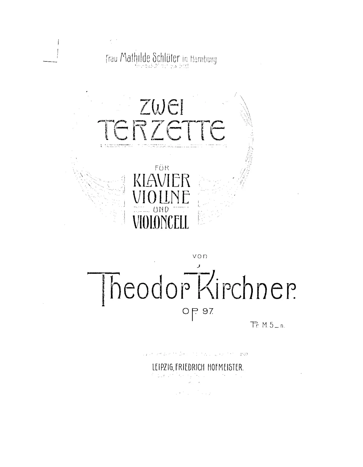 2 Terzette for Piano Trio - Page 1