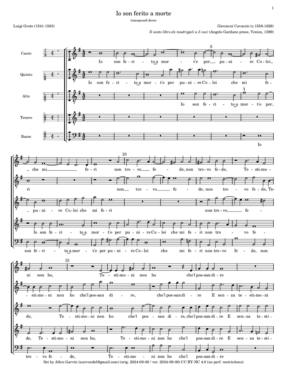 Io son ferito a morte - Page 1