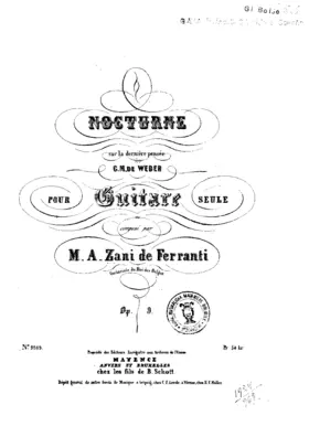 Nocturne sur la dernière pensée de C.M. won Weber, Op.9