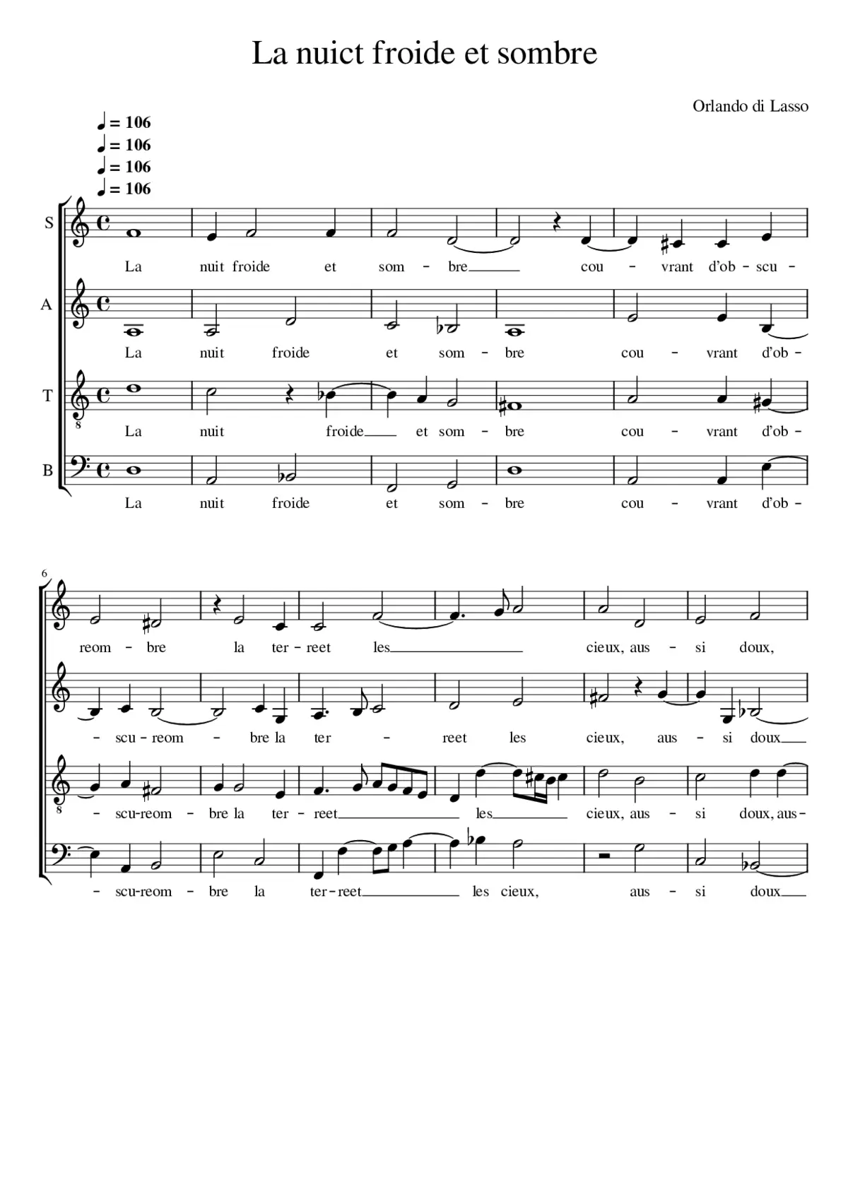 La nuict froide et sombre - Page 1