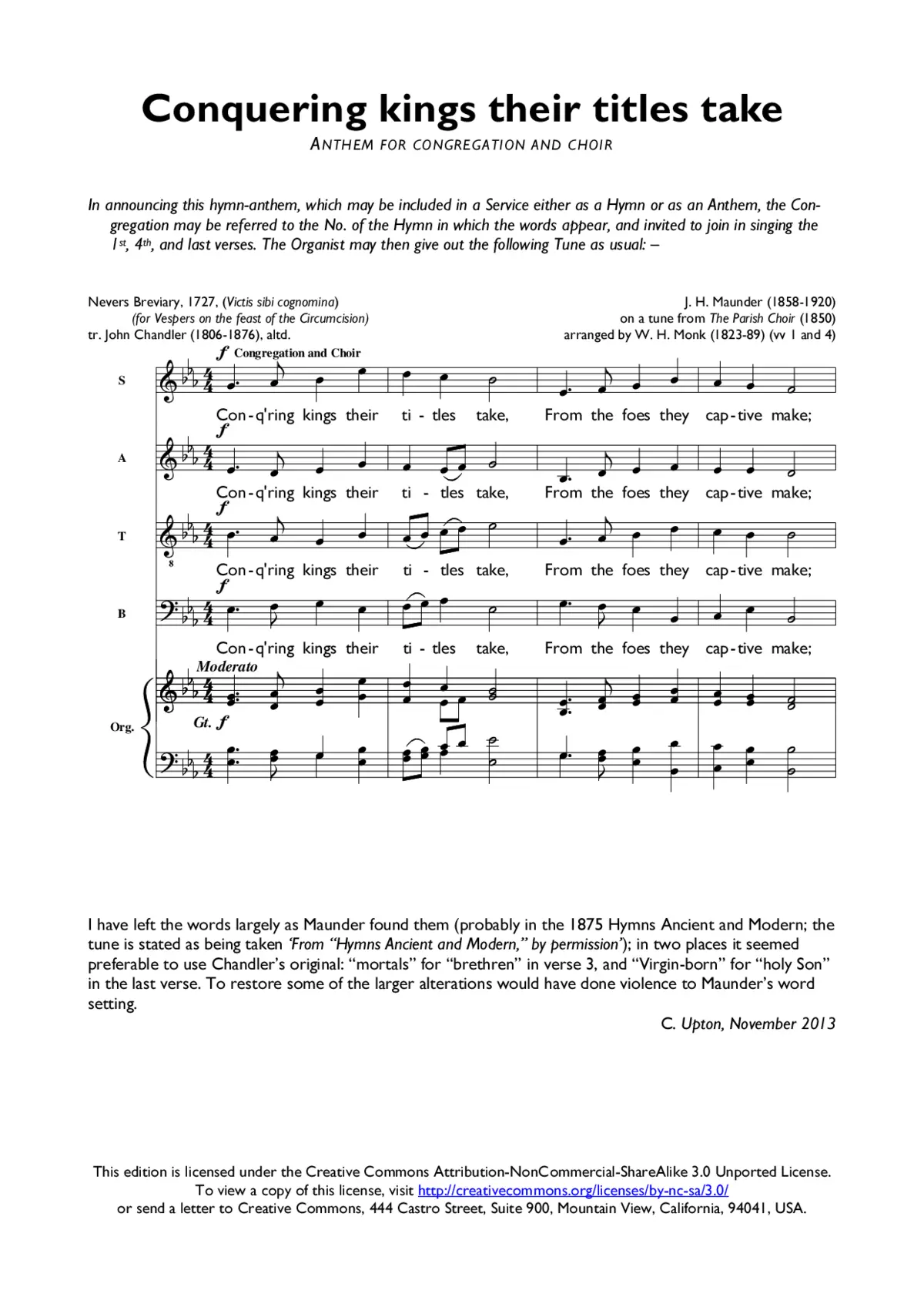 Conquering kings their titles take - Page 1