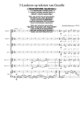 3 Liederen op teksten van Gezelle