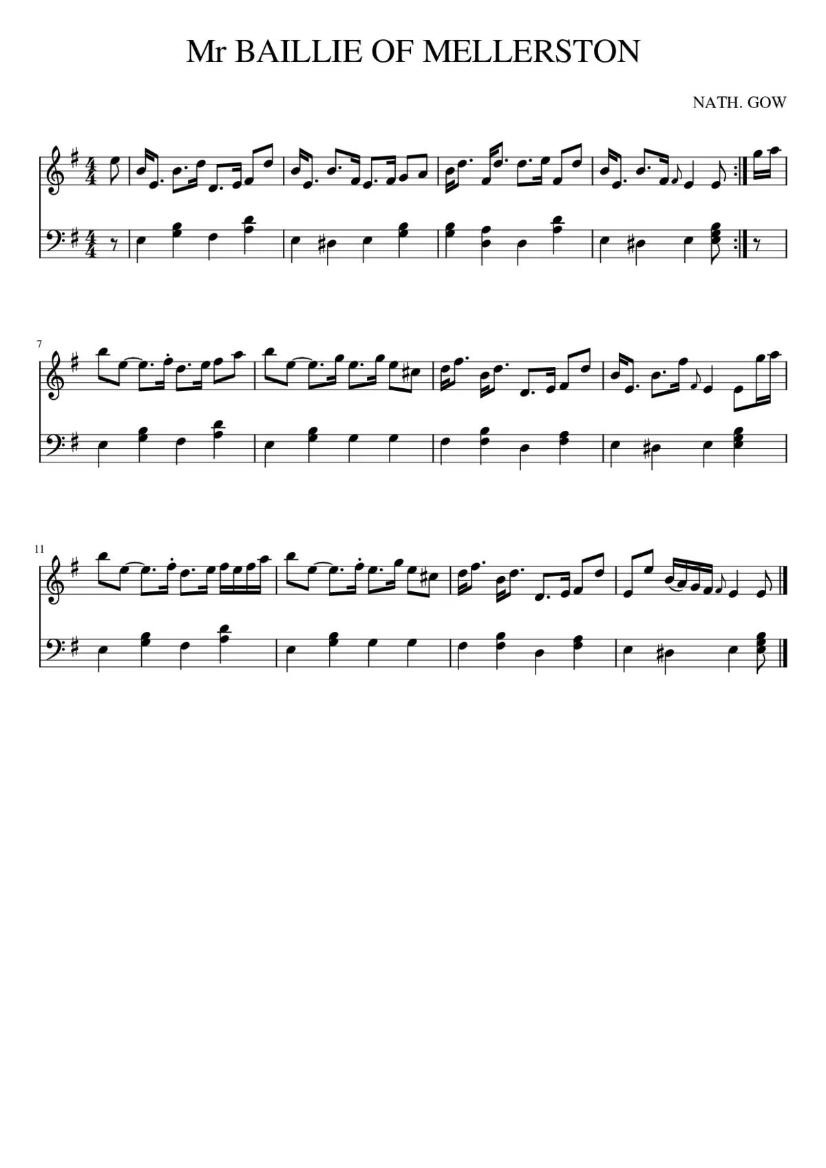 Mr BAILLIE OF MELLERSTON - Page 1