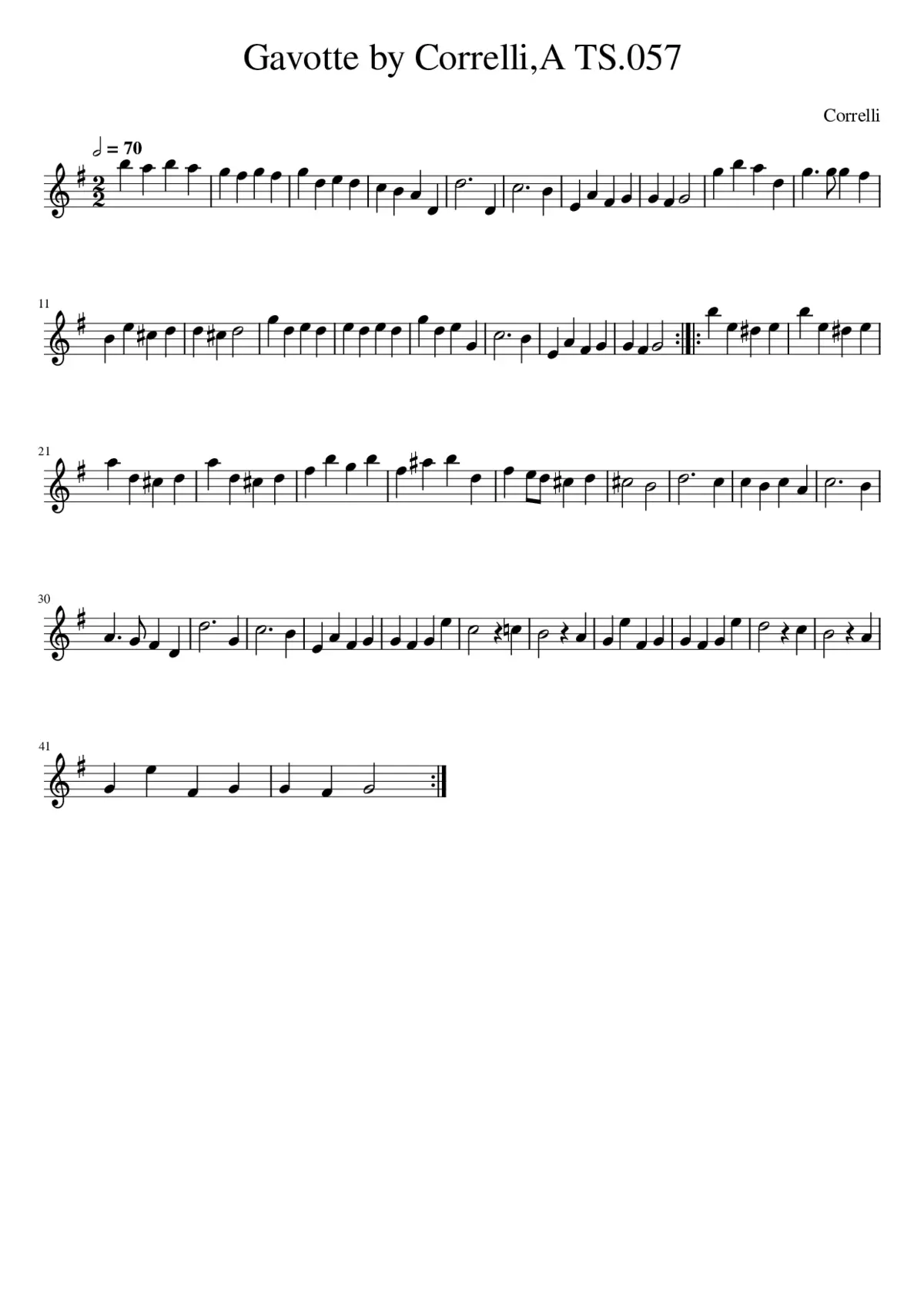 Gavotte by CorrelliA TS.057 - Page 1