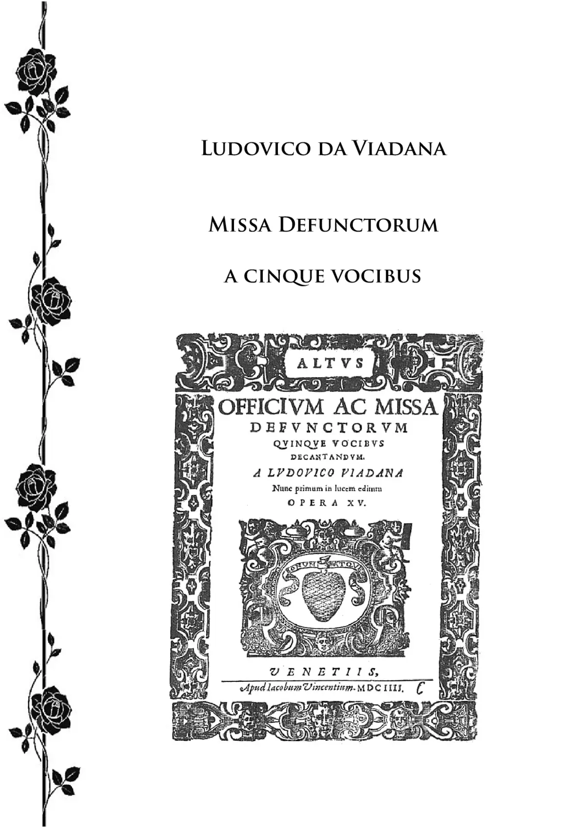 Missa Defunctorum (Requiem) - Page 1