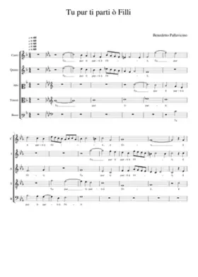 Tu pur ti parti ò Filli
