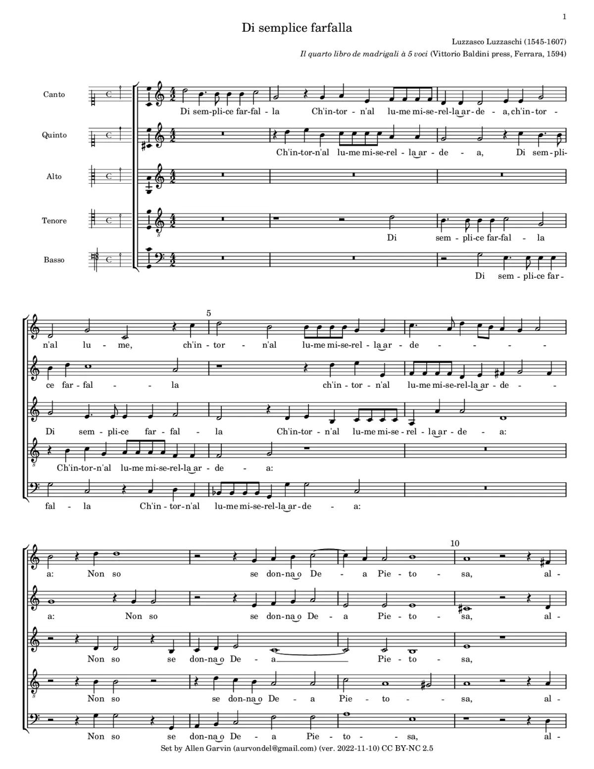 Di semplice farfalla - Page 1
