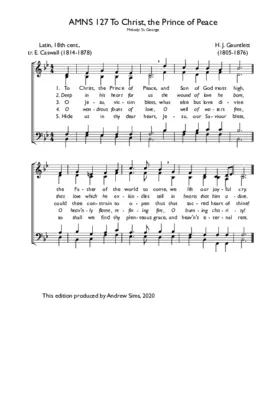 To Christ, the Prince of Peace