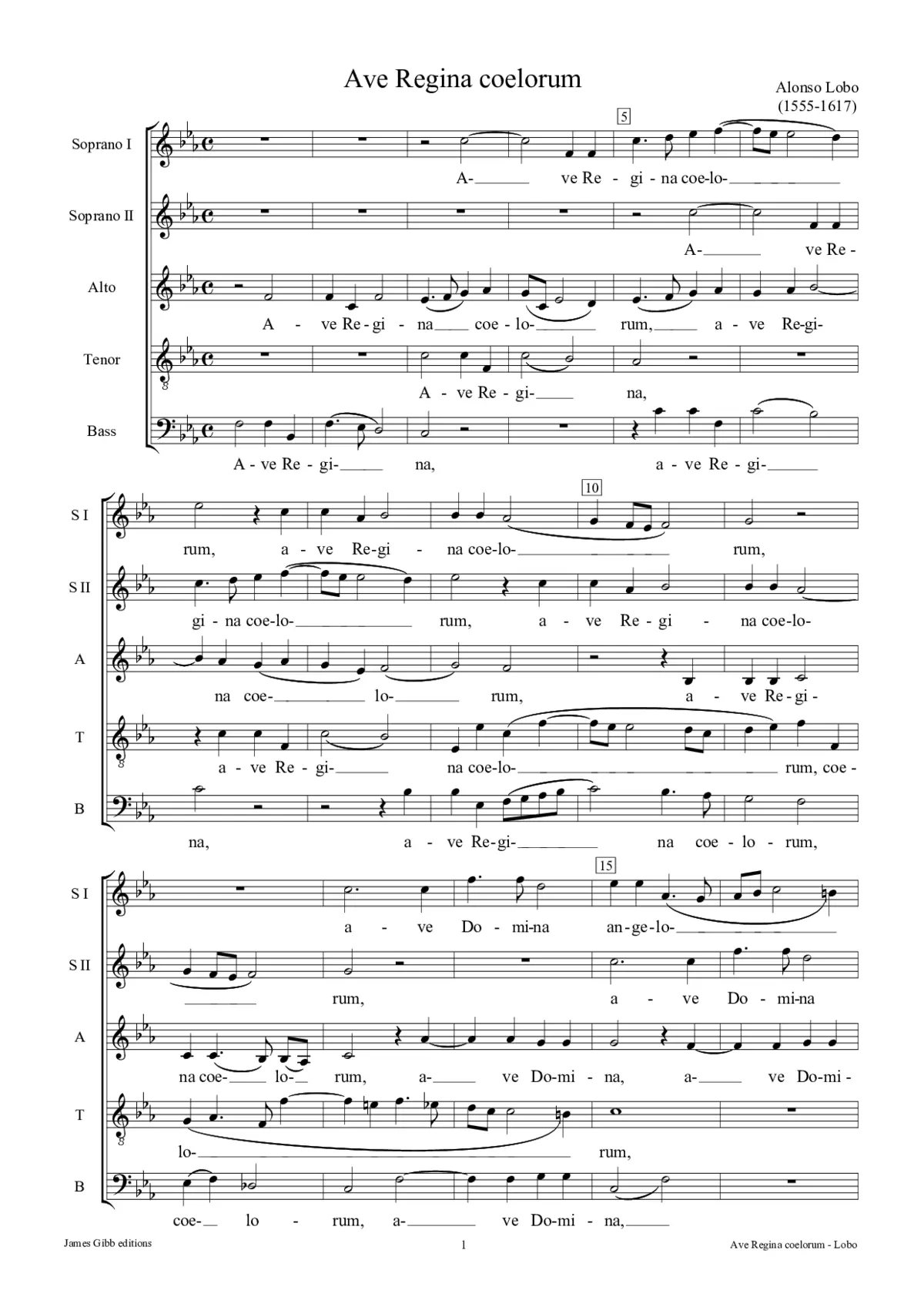 Ave Regina coelorum - Page 1