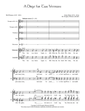 A Dirge for Two Veterans