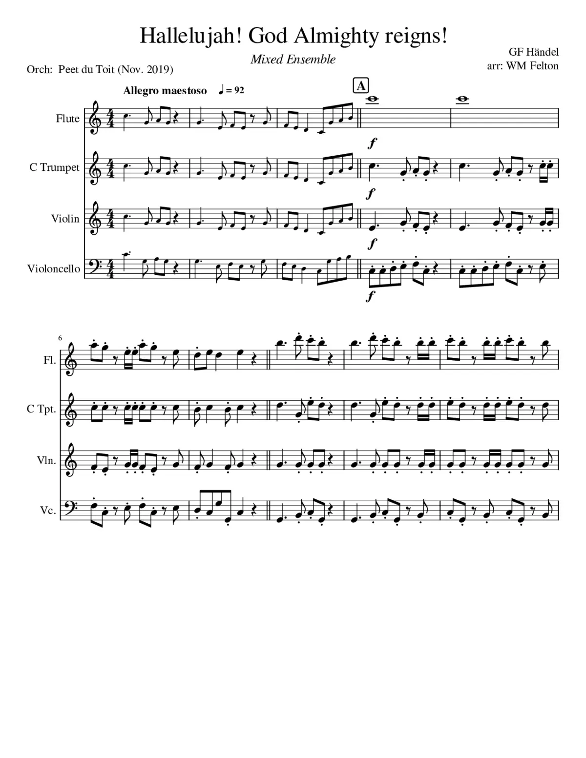 Hallelujah Chorus - Page 1