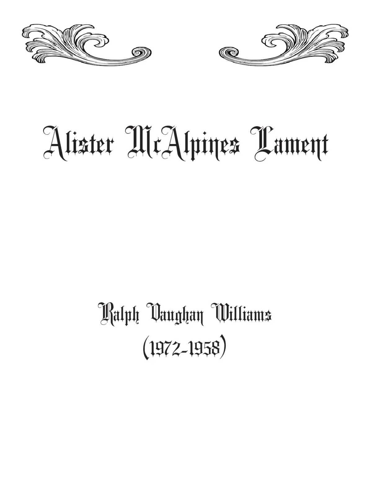 Alister McAlpines lament - Page 1