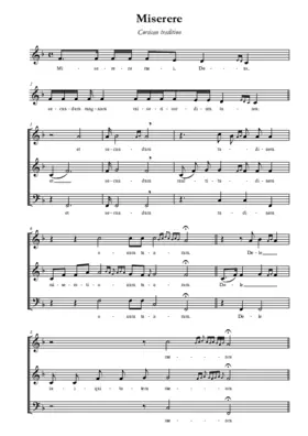 Miserere - Corsican chant