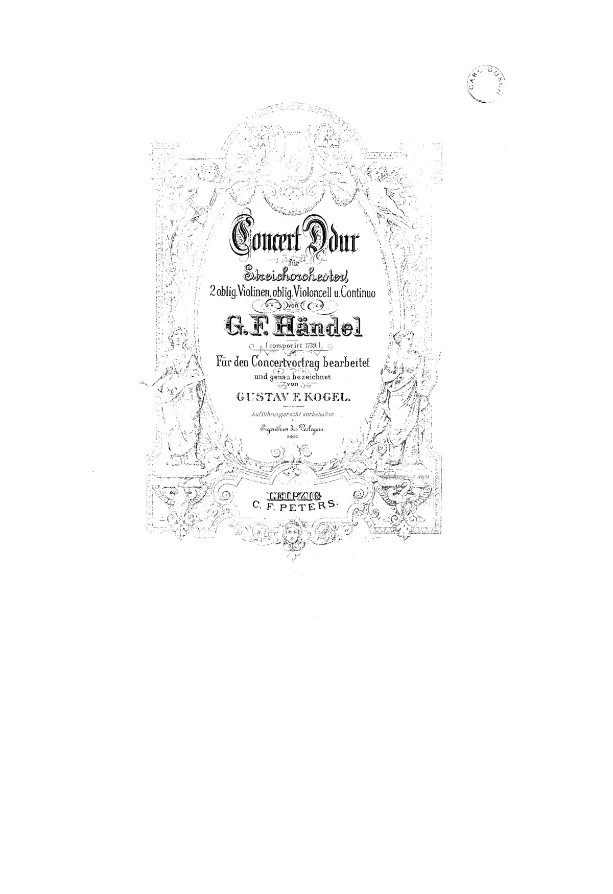Concerto Grosso in D major - Page 1