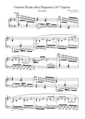 6 Concert Etudes after Paganini Caprices Op.10