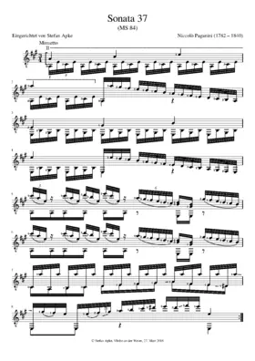 Guitar Sonata in A major