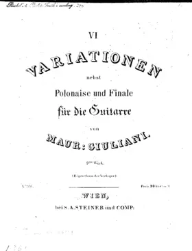 6 Variations, Op.9