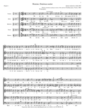 Domine Dominus noster a 5