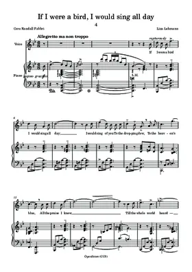 If I were a bird, I would sing all day