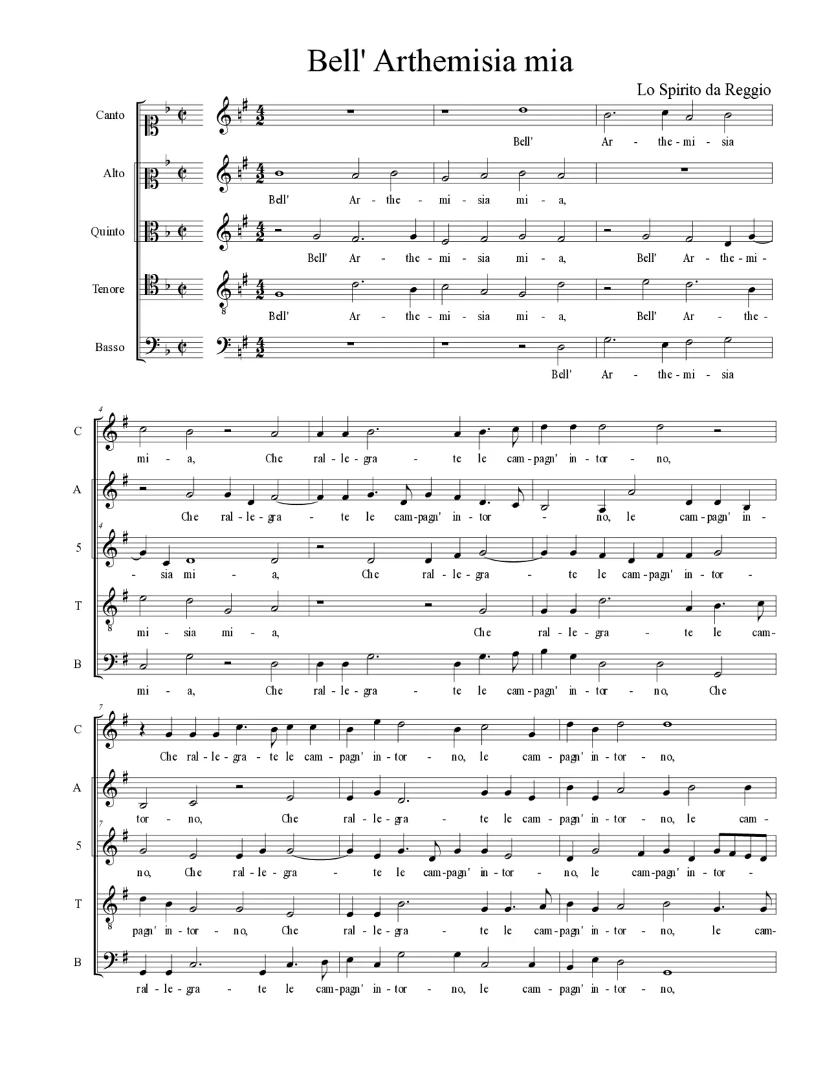 Bell' Arthemisia mia - Page 1