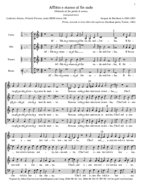 Afflitto e stanco al fin cade