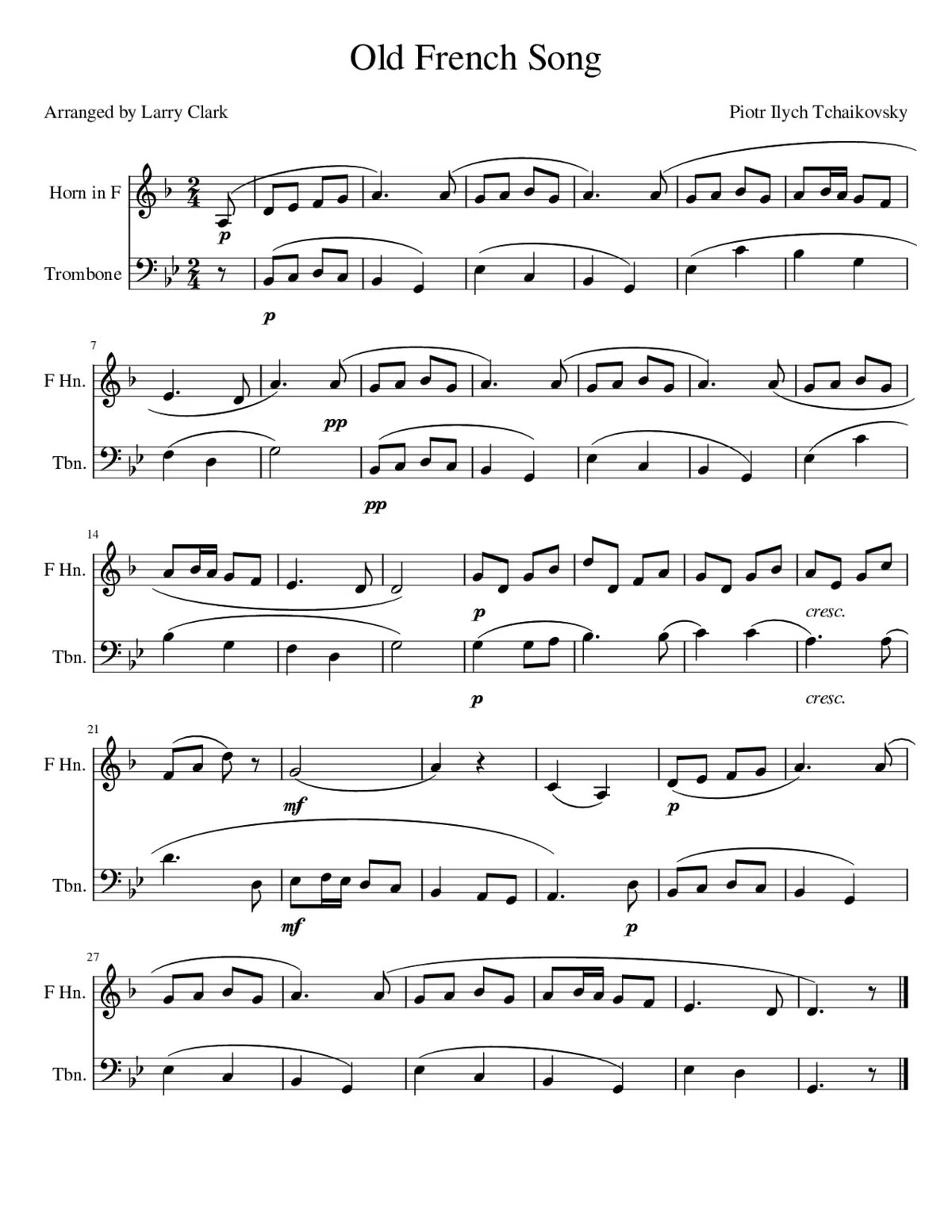 old french song - Page 1