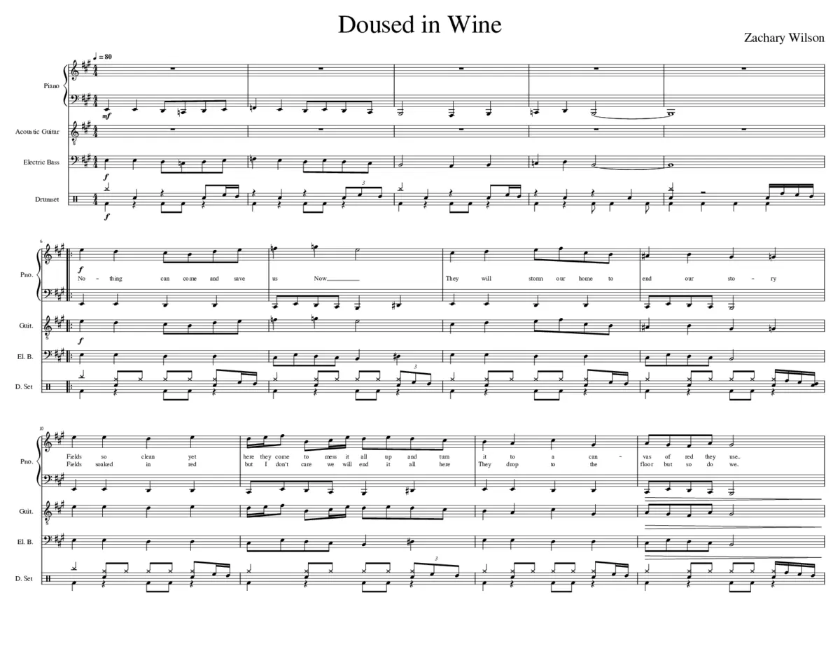 Doused in Wine - Page 1