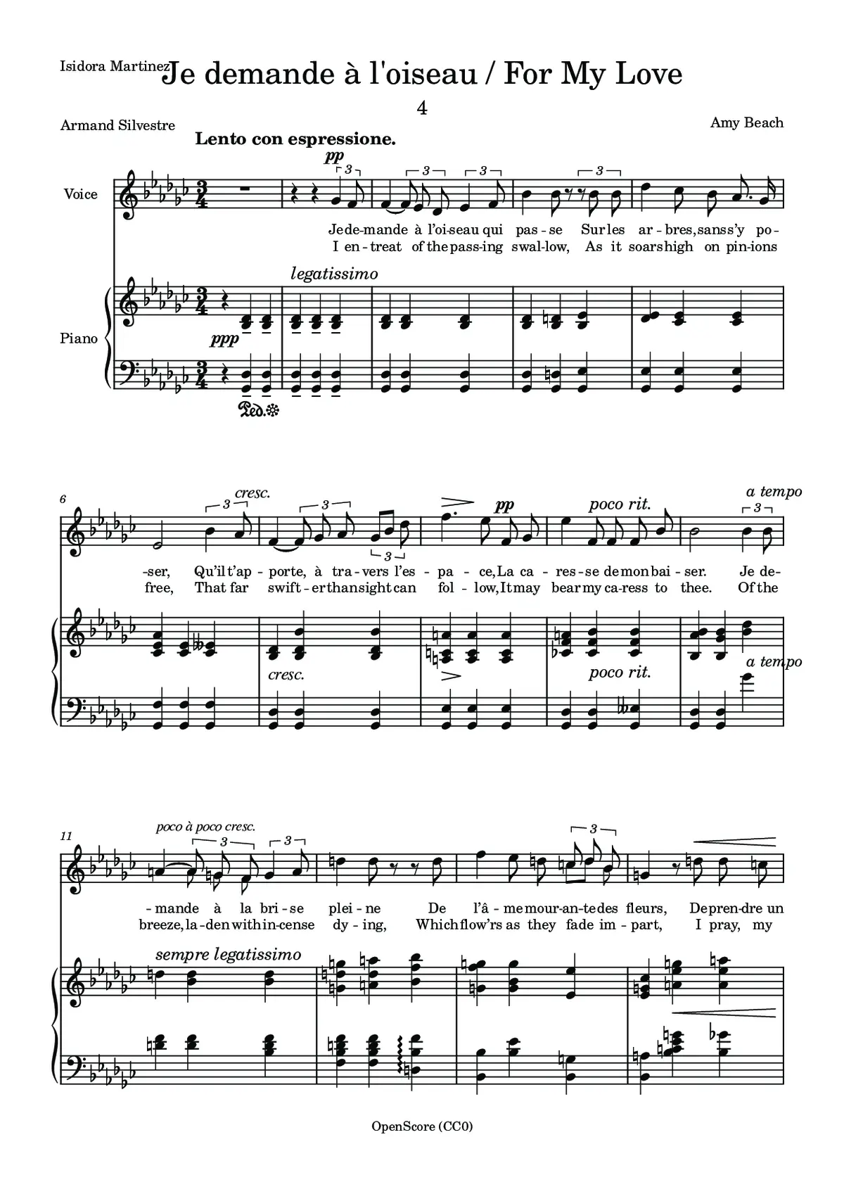 Je demande à l’oiseau - Page 1