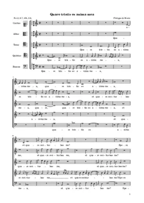 Quare tristis es anima mea