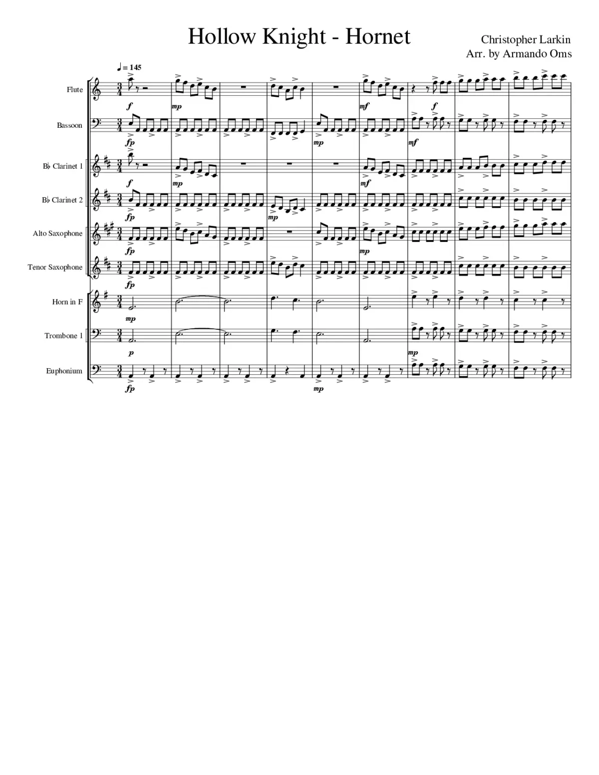 Hollow Knight Main Theme - Page 1