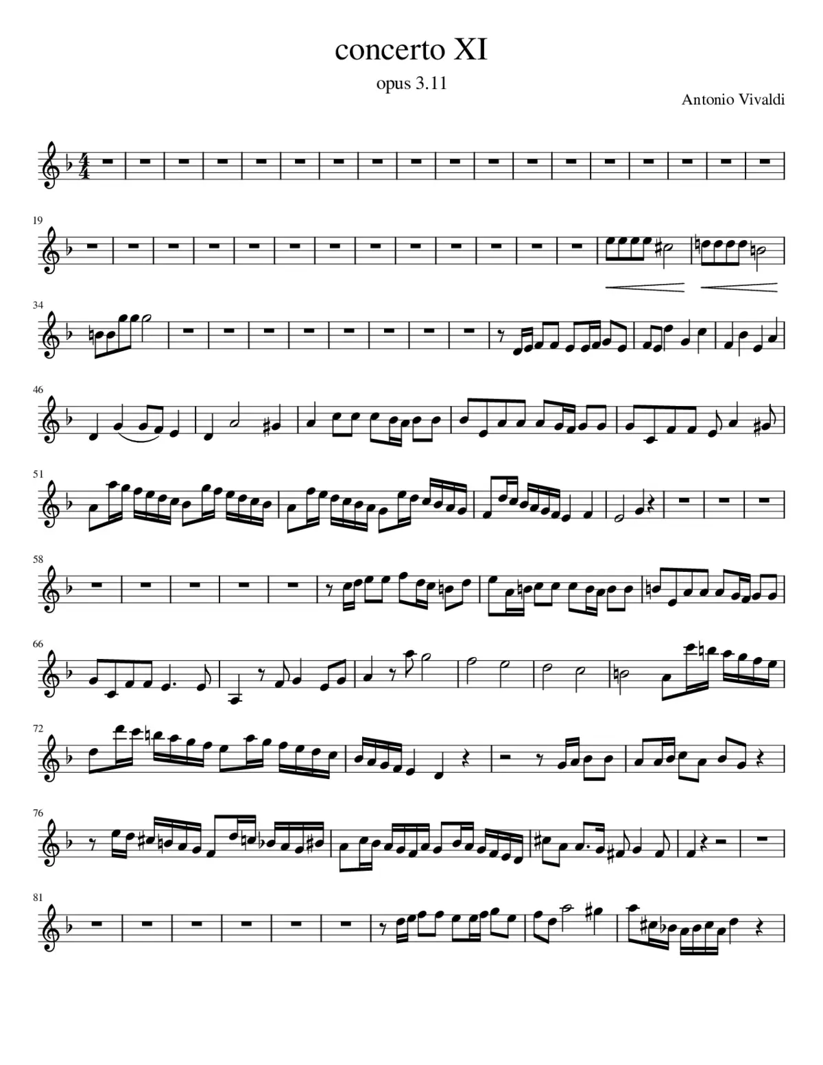 concerto XI - Page 1