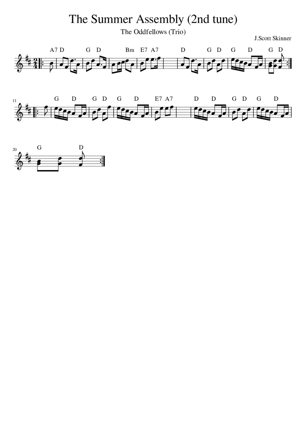 the Summer Assembly (2nd tune) - Page 1