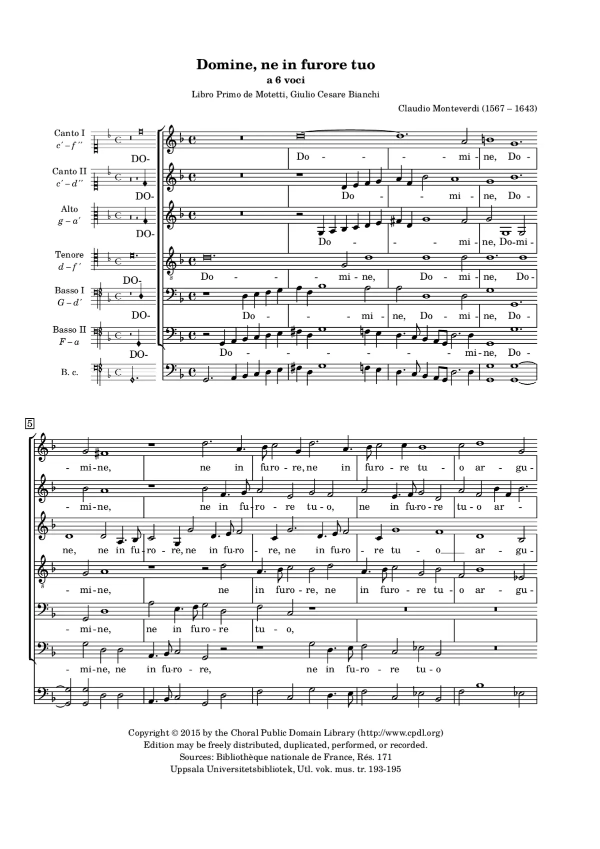 Domine ne in furore tuo - Page 1