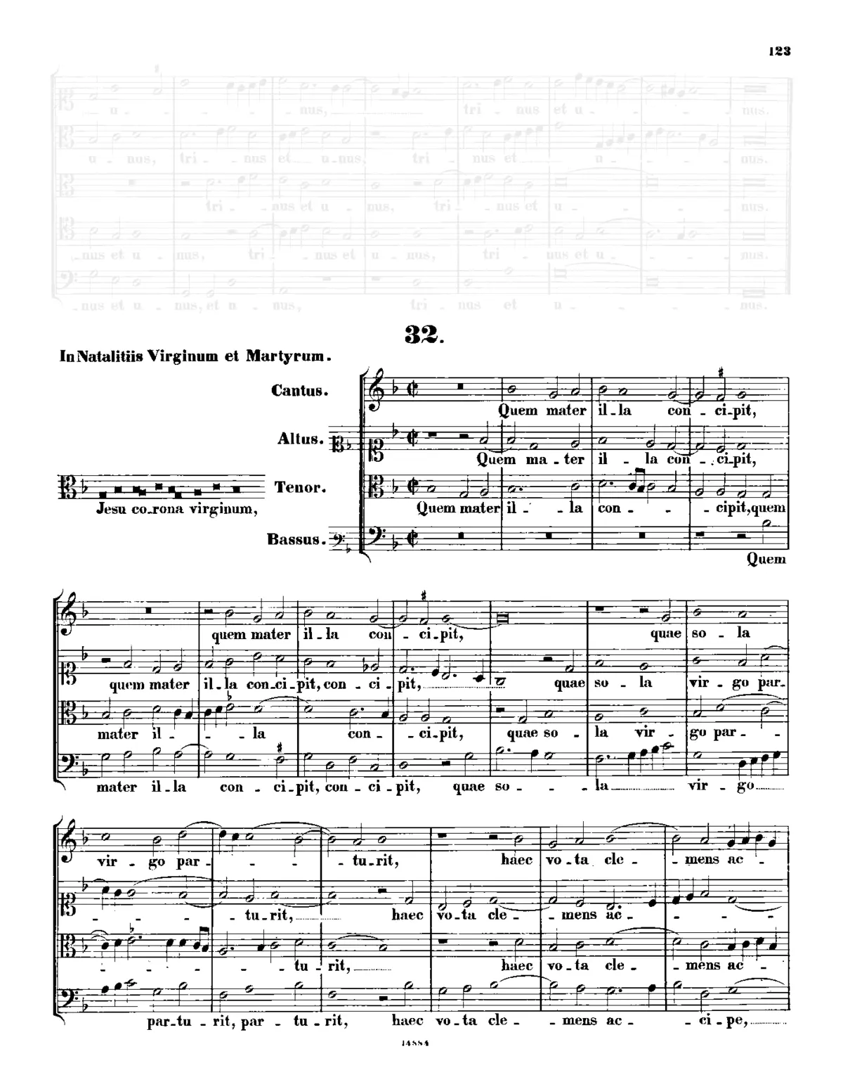 Jesu corona virginum, IGP 341 - Page 1