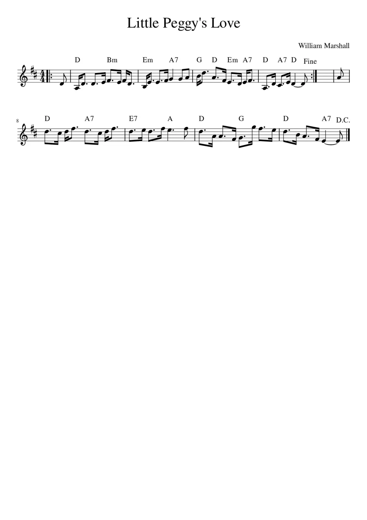 Little Peggy's Love - Page 1