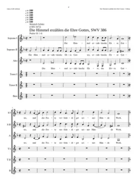 Die Himmel erzählen die Ehre Gottes SWV 386