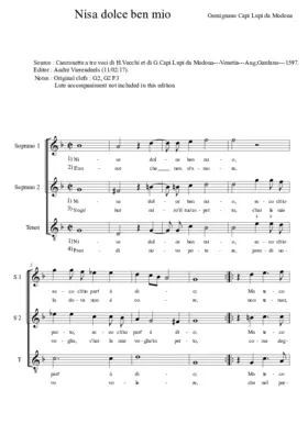 Nisa dolce ben mio
