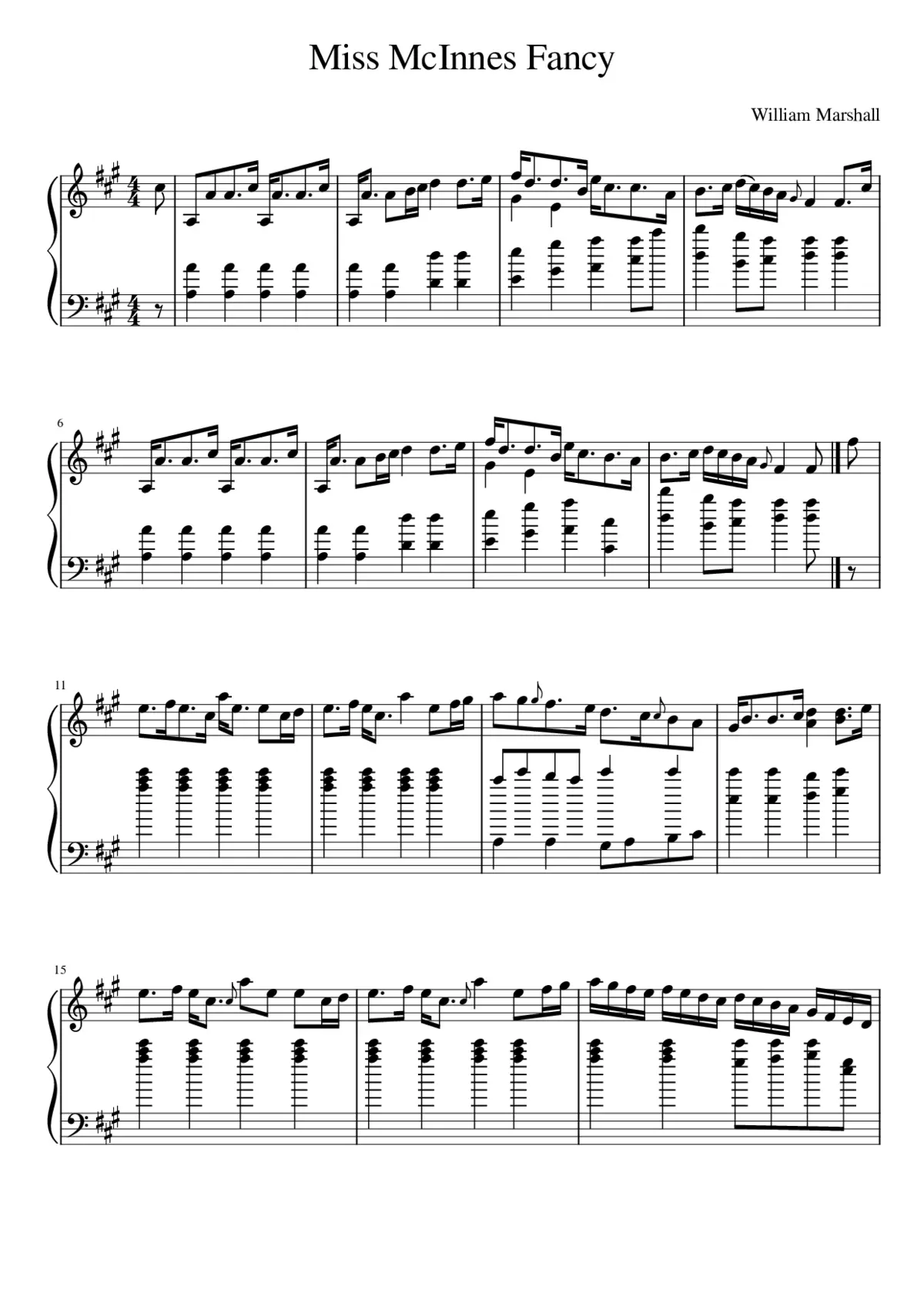 Miss McInnes Fancy - Page 1