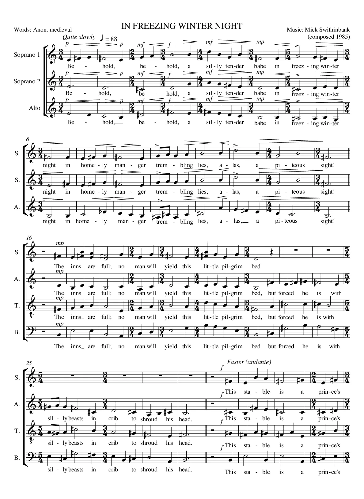 In freezing winter night - Page 1